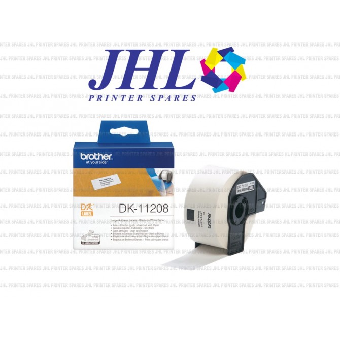 DK11208 - Brother Black On White Label Roll