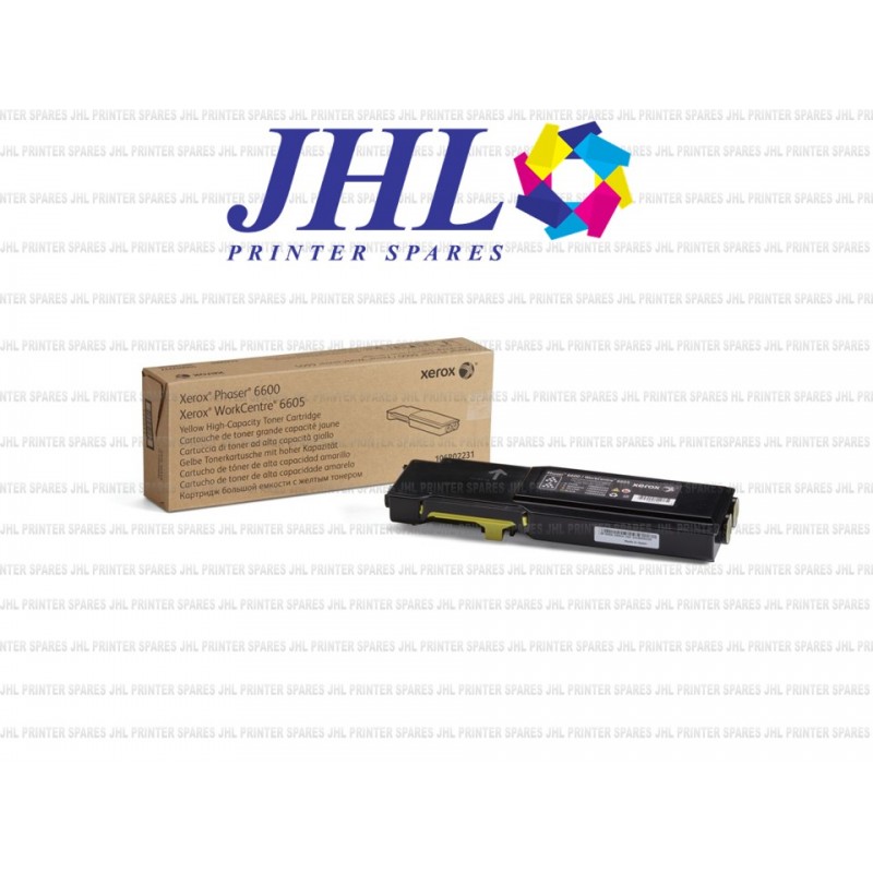 106R02231 Yellow High Capacity Toner Xerox Phaser 6600 / Workcentre 6605