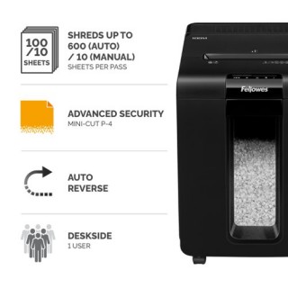 4629301 Fellowes AutoMax 100M Mirco Cut Cut Shredder