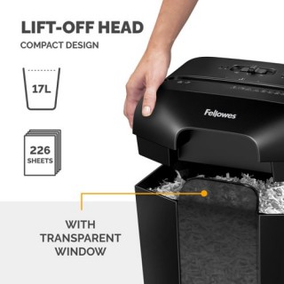 4401501 Fellowes Powershred LX45 Cross Cut Shredder