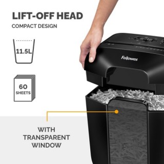 4171101 Fellowes Powershred LX25 Cross Cut Shredder